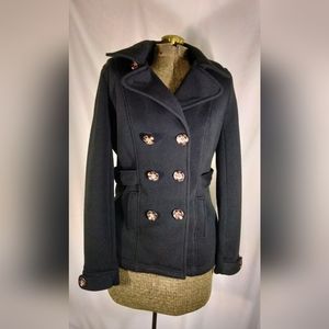 Women's Ci Sono Black Lightweight Peacoat Sz Medium